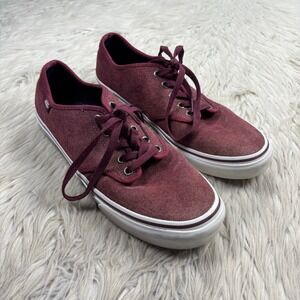 Vans Women's 11 Burgundy Suede Lace Up Low Top Sneakers Skate Classic Urban